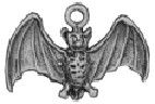HALLOWEEN: Bat 3D Sterling Silver Charm Pendant