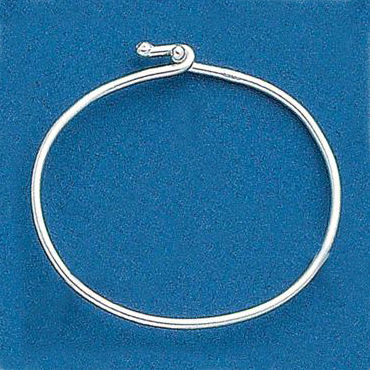 Sterling Silver Wire CHARM Bracelet 7 Inch Standard Woman's Size