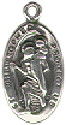 Religious Christian SAINT Christopher Medal Sterling Silver Charm Pendant