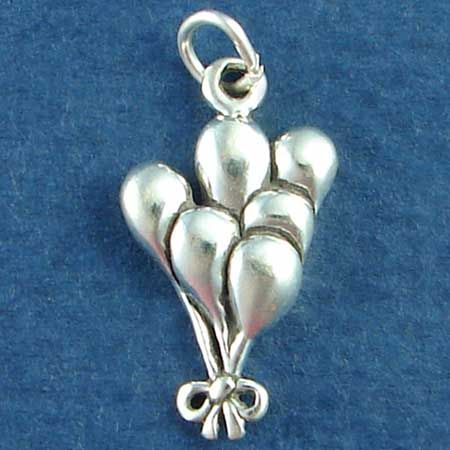Birthday Party BALLOON Charm Sterling Silver