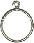 Charm DANGLE Ring Sterling Silver Size 6