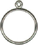 Charm DANGLE Ring Sterling Silver Size 9