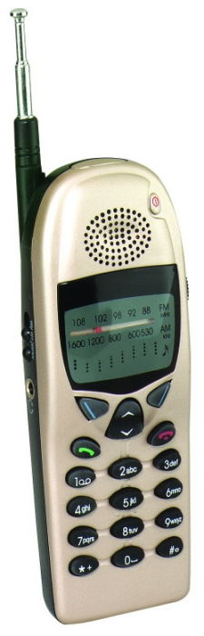 CELL PHONE Radio in Gold