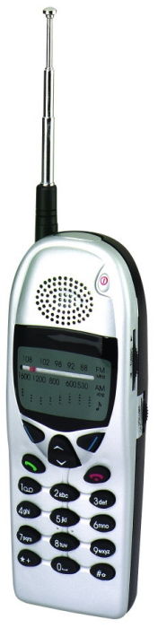 CELL PHONE Radio in Silver