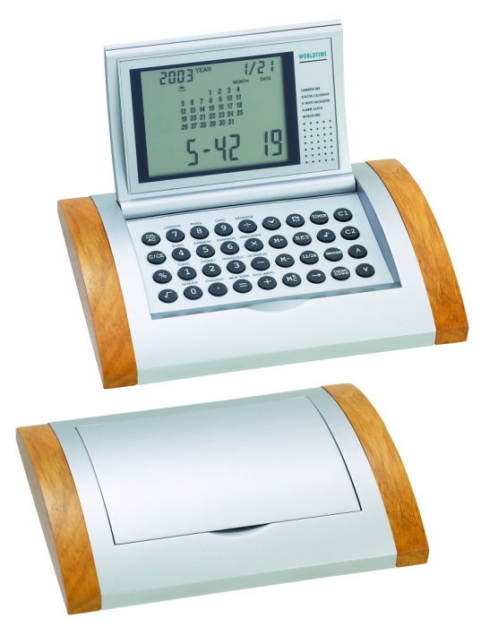 Executive Alarm Clock, Calendar, World TIme and Calculator » Pens and