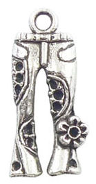 JEAN Charms Bulk in Silver Pewter