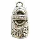 Mary Janes SHOE Charm Antique Silver Pewter