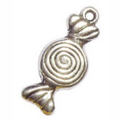 Hard CANDY Charm in Antique Silver Pewter