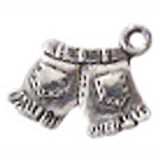 Hot PANTS Ladies Charm in Antique Silver Pewter