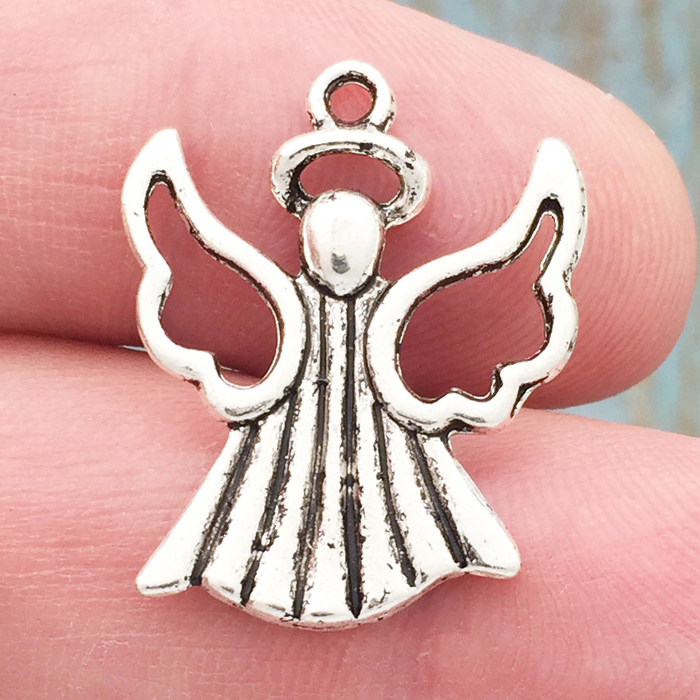 Angel Charms for Jewelry Making Silver Pewter » Angel Charm