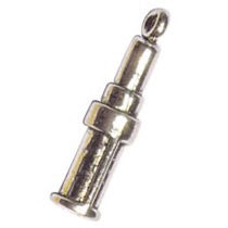 LIPSTICK Charms Wholesale in Antique Silver Pewter