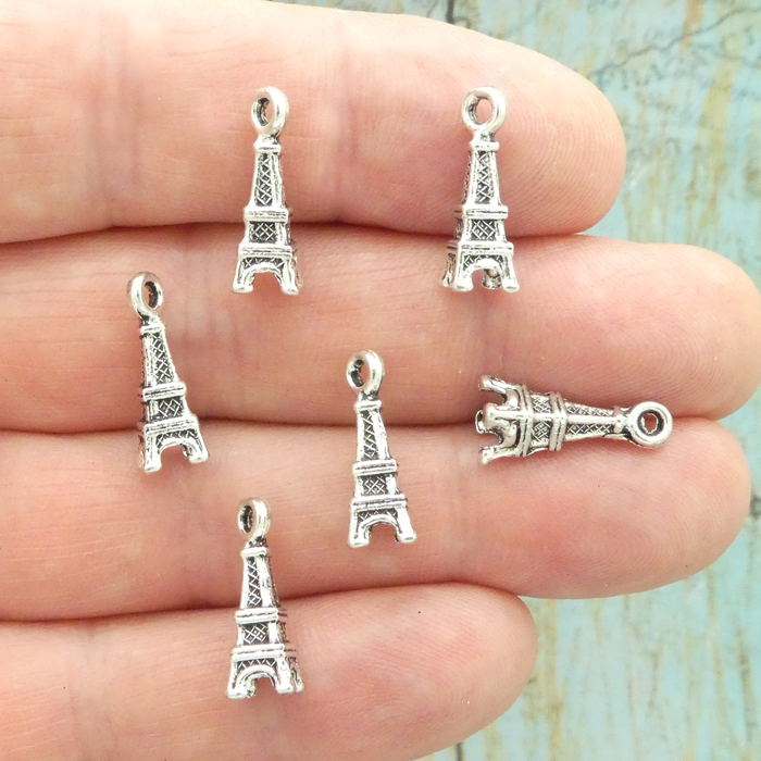 thumbnail image 2 of Platinum 6-Piece Antiqued Silver Pewter Pine Cone Charms – 3D Fall Fir Drop Charms 10.5x9mm 2 of 5