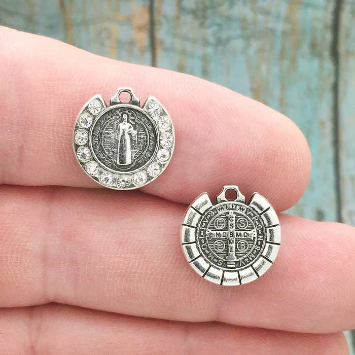 Saint Benedict Medal with Crystals