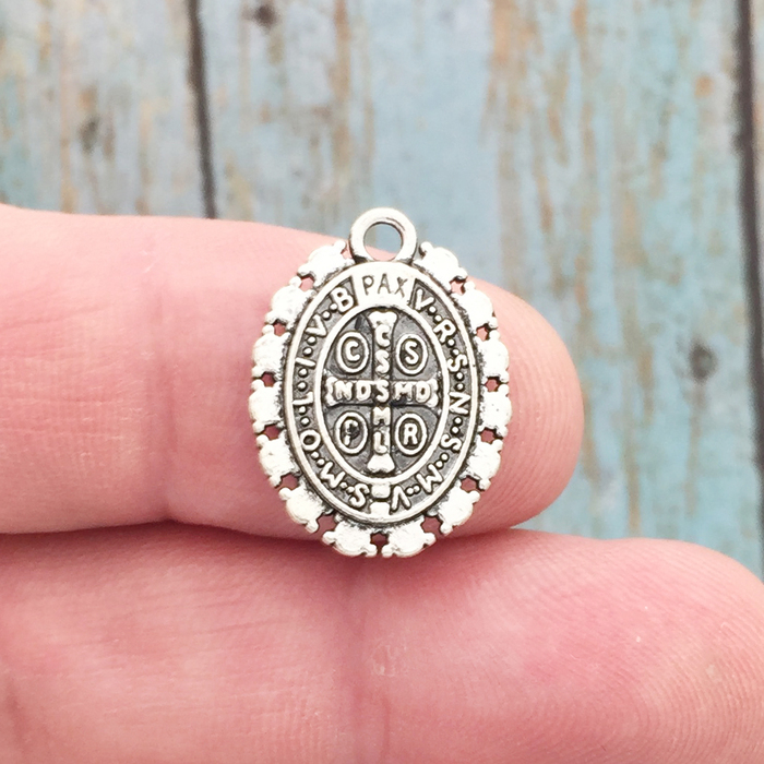 Saint Benedict Medal with Crystals