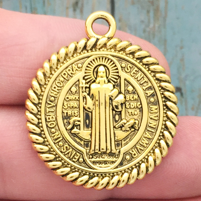 St Benedict Medals for Sale Gold Pewter » Christian Charm