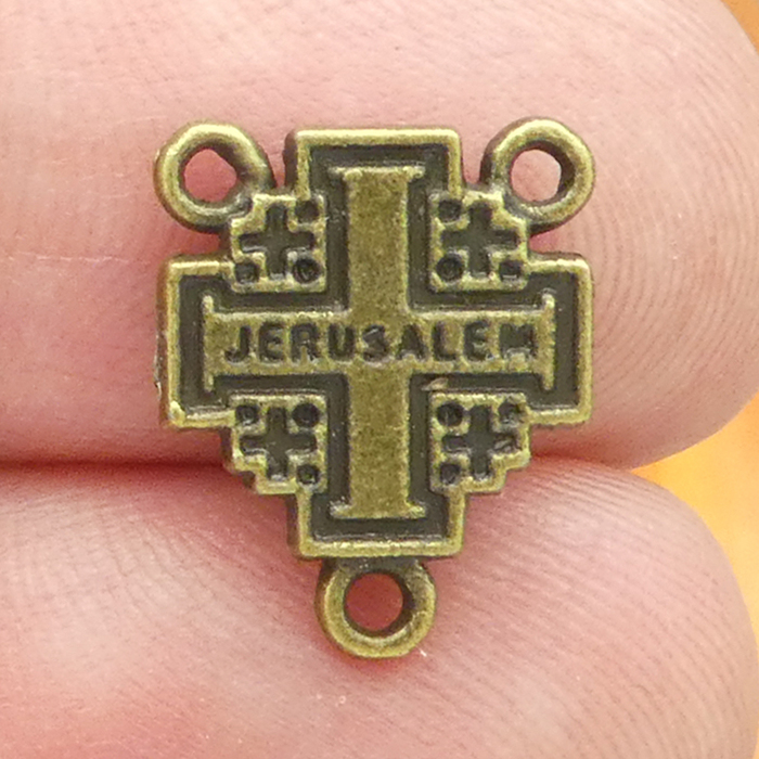 Jerusalem Cross Rosary Parts
