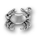 Astrology Zodiac Sign 3D Charm Cancer Sterling Silver Charm Pendant