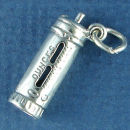 Baby Bottle 3D Sterling Silver Charm Pendant