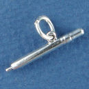 School Pen 3D Child's Sterling Silver Charm for Charm Bracelet or Necklace Pendant