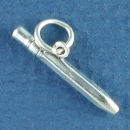 School Pencil 3D Child's Sterling Silver Charm for Charm Bracelet or Necklace Pendant