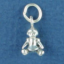 Baby Doll Child's Toy 3D Sterling Silver Charm Pendant