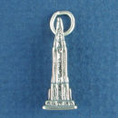 Tour: Empire State Building from New York 3D Sterling Silver Charm