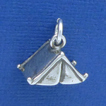 Tent Charm Sterling Silver