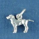 Dog, Labador Retreiver 3D Sterling Silver Charm Pendant