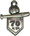 Baseball Bat, Ball and Plate 3D Sports Sterling Silver Charm Pendant