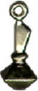 Perfume Charm Bottle 3D Sterling Silver Pendant