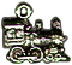 Locomotive Small 3D Train Sterling Silver Charm Pendant