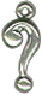 Question mark-3D Sterling Silver Charm