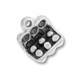 Cooking, Carton of 1/2 Dozen Eggs 3D Sterling Silver Charm Pendant