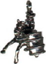 Cowboy Horse Barrel Racer 3D Sterling Silver Charm Pendant
