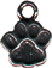 Paw Charm Sterling Silver Pendant Small School Mascot