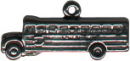 School Bus Sterling Silver Charm Pendant