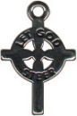 Cross Let God Steer Sterling Silver Charm