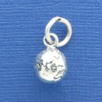 Planet Earth Charm Sterling Silver