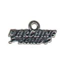 School Marching Band with Music Notes Word Sterling Silver Charm Pendant