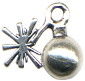 Old Time Dynamite 3D Sterling Silver Charm Pendant