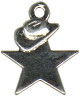 Cowboy Hat on Star Sterling Silver Charm Pendant