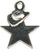 Cowboy Hat on Star Sterling Silver Charm Pendant