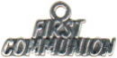 Religious Christian First Communion Word Sterling Silver Charm Pendant