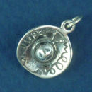 Sombrero Mexican Style Hat Small 3D Sterling Silver Charm Pendant