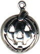 Halloween: Jack-O-Lantern Sterling Silver Charm Pendant