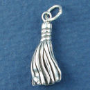 Graduation Tassel 3D Sterling Silver Charm Pendant