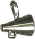 Cheerleader Megaphone Charm Sterling Silver Small