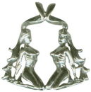 Astrology Zodiac Sign Charm Gemini 3D Sterling Silver Charm Pendant
