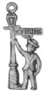 Sterling Silver New Orleans Charm 3D