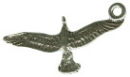 Bird: Fling Seagull Small 3D Sterling Silver Charm Pendant